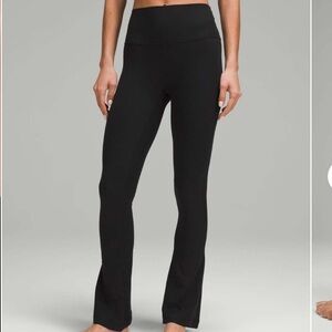 Lululemon Align Ribbed Mini Flare Leggings Size 4 Black